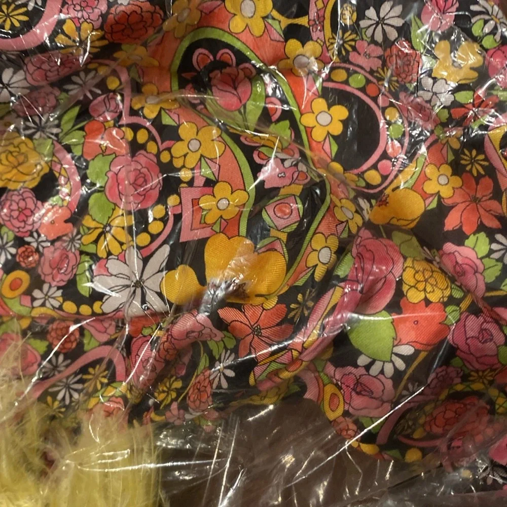 LA DoubleJ / Silk Feather swing a line mini Dress small S - Picture 5 of 5